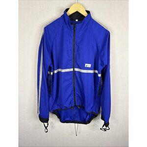 Vintage MEC Mountain Equipment Co-Op Windbreaker Shell Jacket Blue L Cycling Run